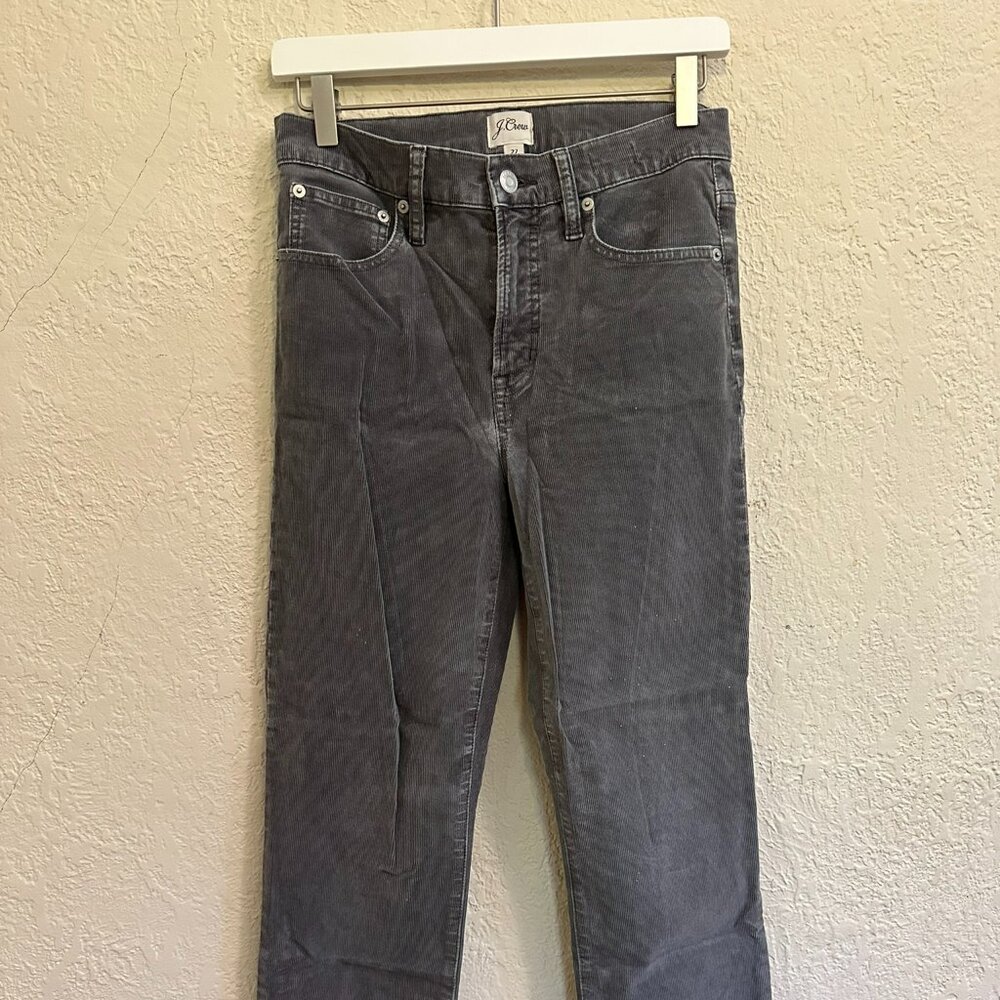 J. Crew gray corduroy pants size 27